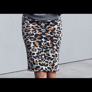 Animal Print Pencil Skirt
